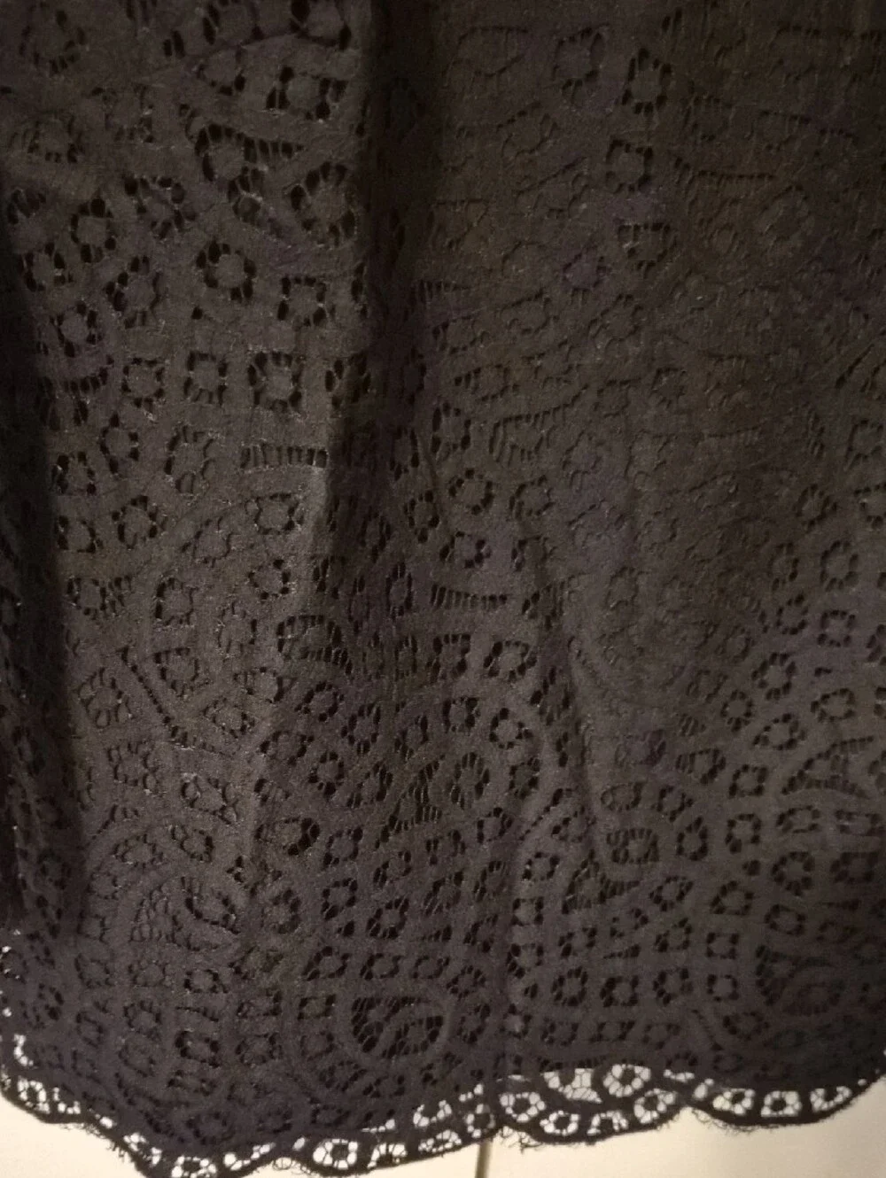 J. Crew Factory Black Crochet Lace Blouse, Size 12